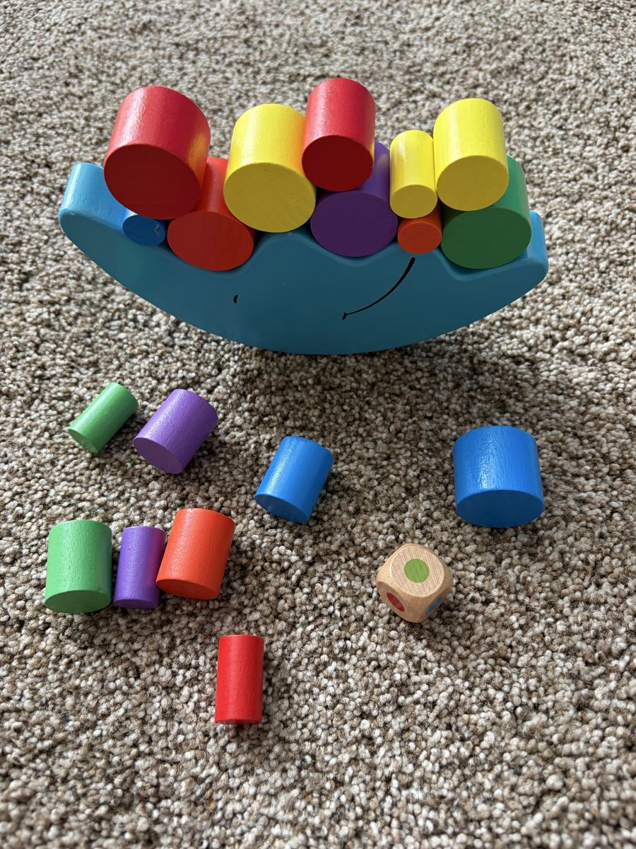 Children's Wooden Moon Stacking Balance Game