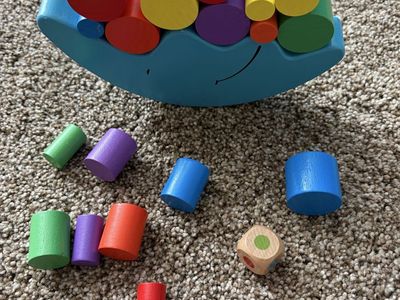 Children's Wooden Moon Stacking Balance Game