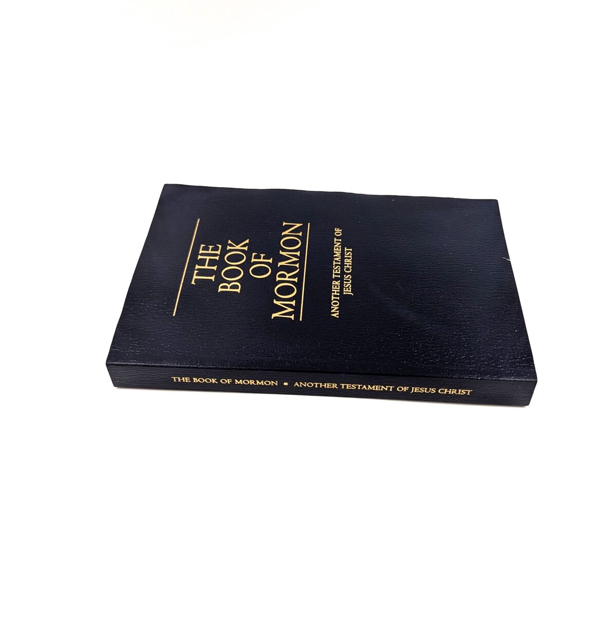 The Book Of Mormon 1987 Textured Blue Softcover LDS Very Clean Copy Joseph Smith