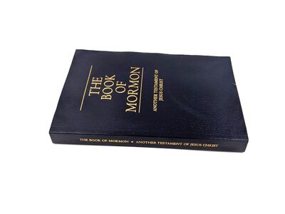 The Book Of Mormon 1987 Textured Blue Softcover LDS Very Clean Copy Joseph Smith