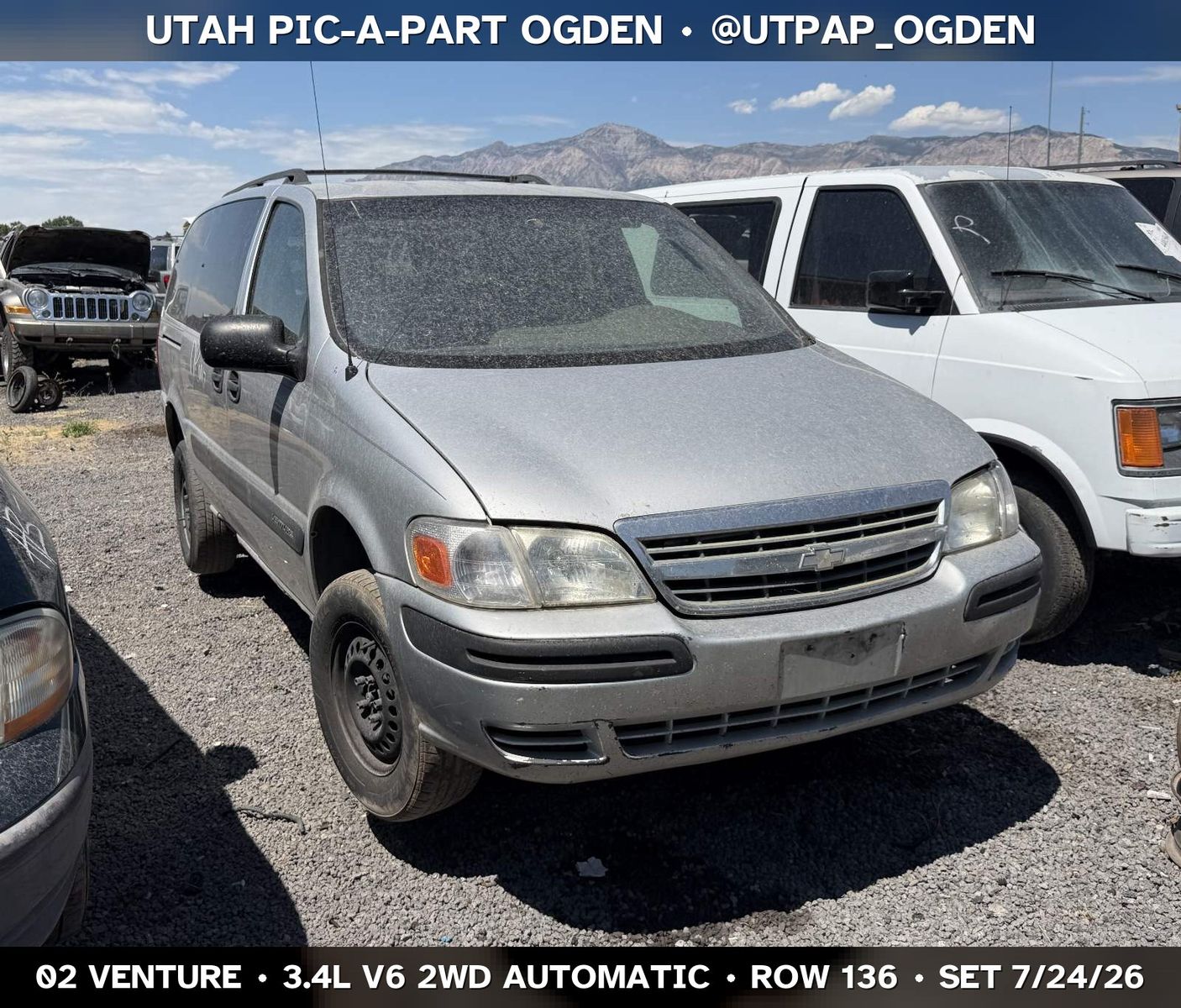 New Arrival - 2002 Chevrolet Venture Parts - UTPAP Ogden