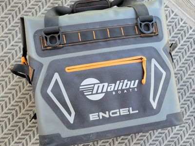 Engel Soft Side Cooler Orange Black Gray No Shoulder Strap