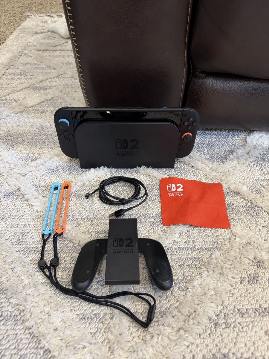 Nintendo Switch 2 Console with Joy-Con Controllers, Dock, and Accessories - Used