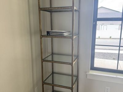 RH Thaddeus Narrow Glass Shelving