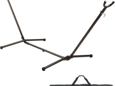 Heavy-Duty Steel Hammock Stand with Carrying Bag