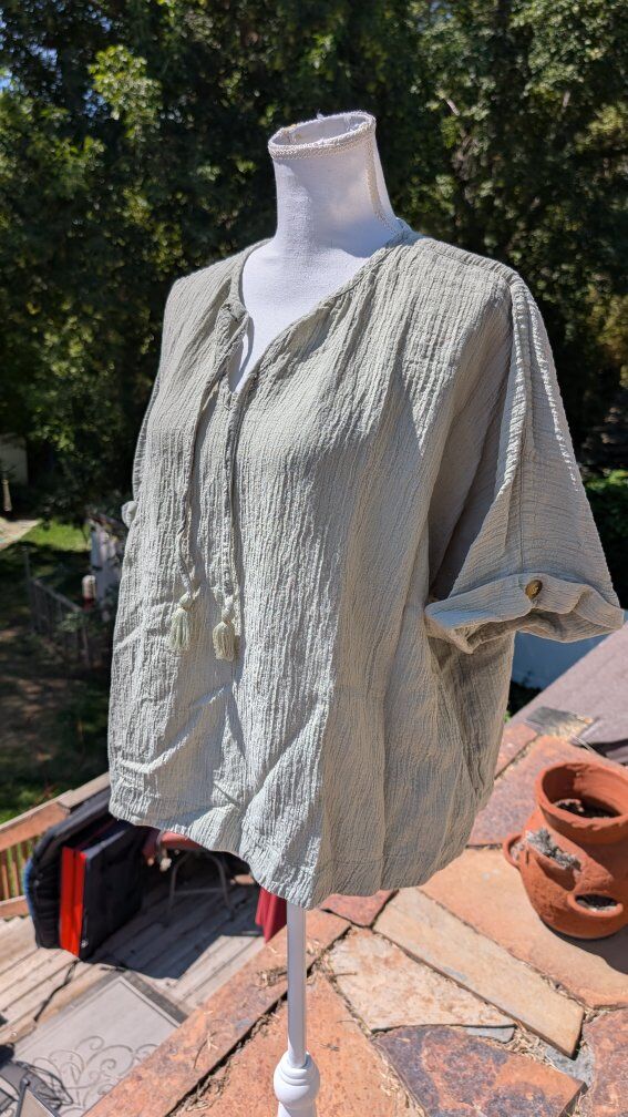 Soft Surroundings Women's Size 3XL Mint Green Tuni