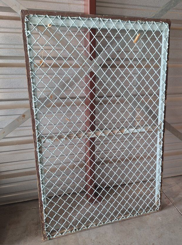 Beautiful Antique Farmhouse Framed Iron Fence