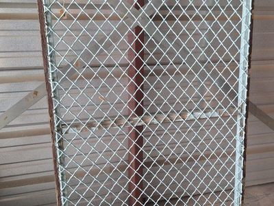 Beautiful Antique Farmhouse Framed Iron Fence
