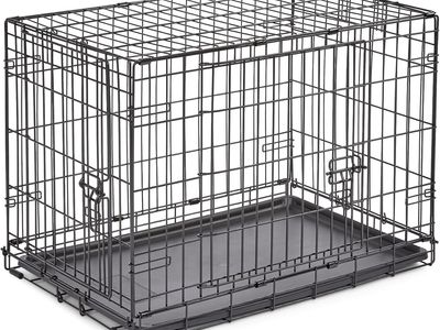 Folding Dog Crate for Small to Medium-Size Dog
