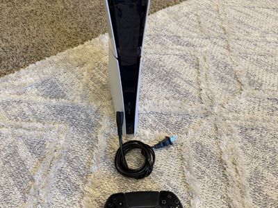 Sony PlayStation 5 PS5 Console with Black DualSense Controller and Power Cable