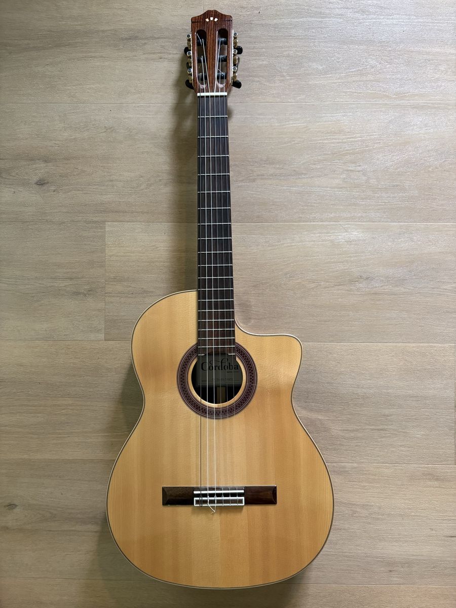 Córdoba GK Studio Negra Flamenco/Classical Acoustic-Electric - Mint