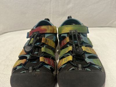 Keen youth size 4 rainbow, washable, hiking sandals