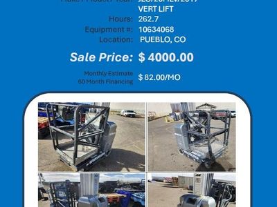 scissor lift Genie 20ft Vert lift for 4K