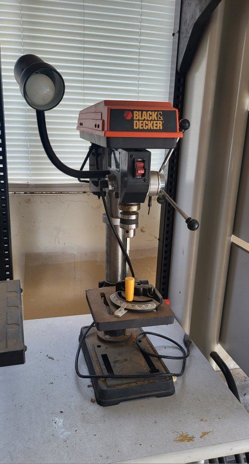 Black and Decker upright drill