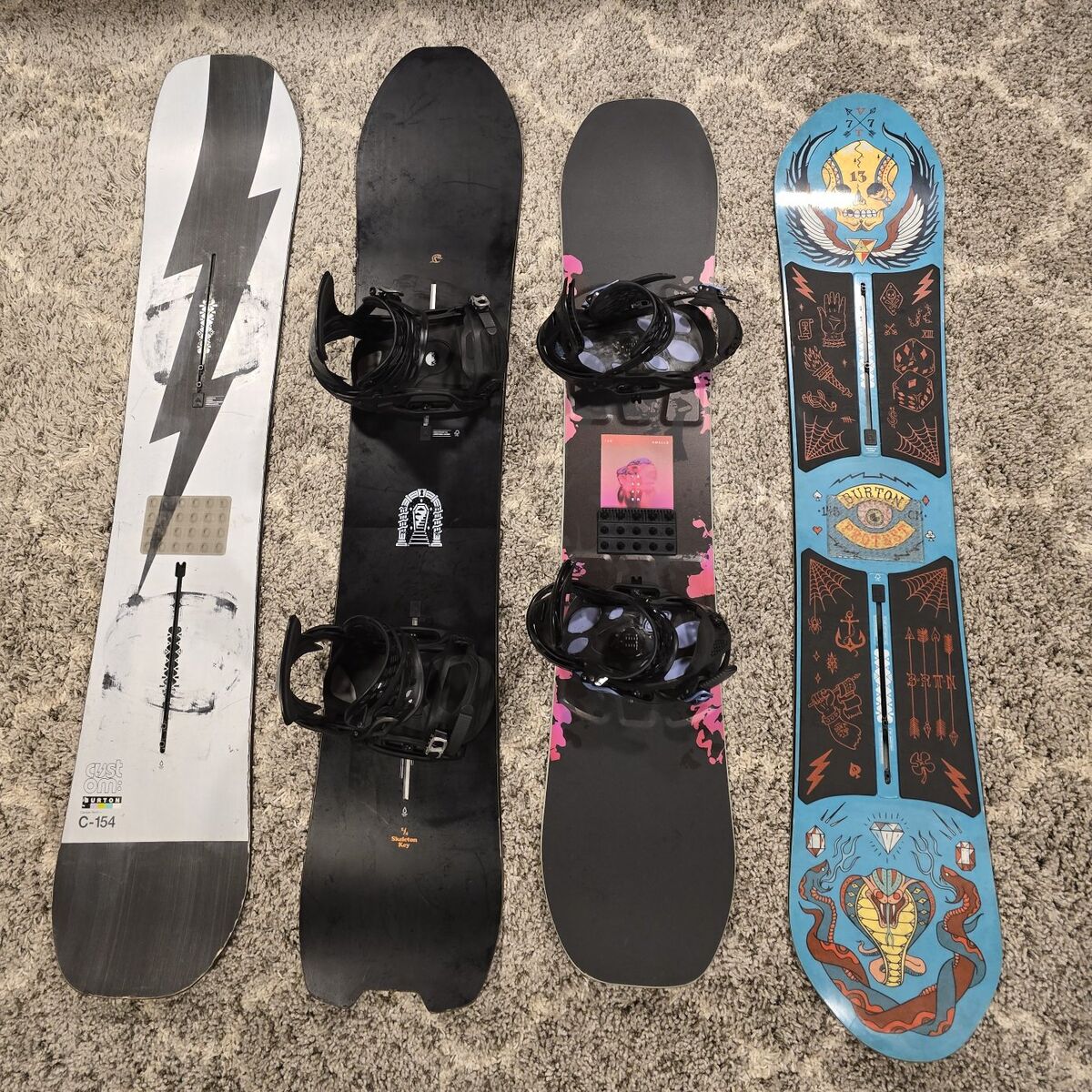 Burton Snowboard + Bindings Boots Mens Boys Girls