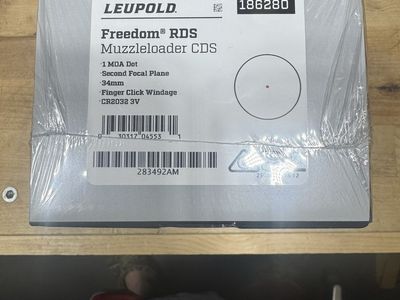 Leupold Freedom RDS Muzzleloader CDS Red Dot Sight (186280) - 1 MOA Dot 34mm