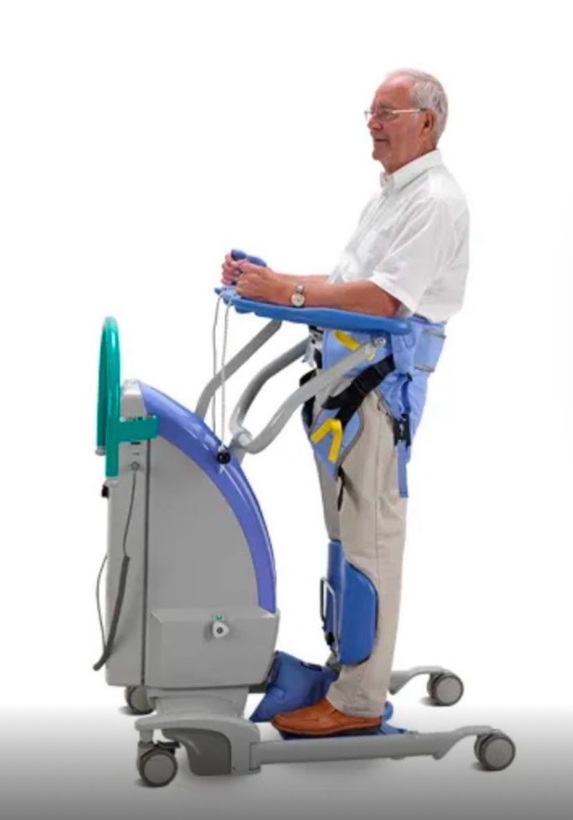 Lightly used, ARJO SARA Plus Electric Power Sit-To-Stand Lift with battery charger and sling.