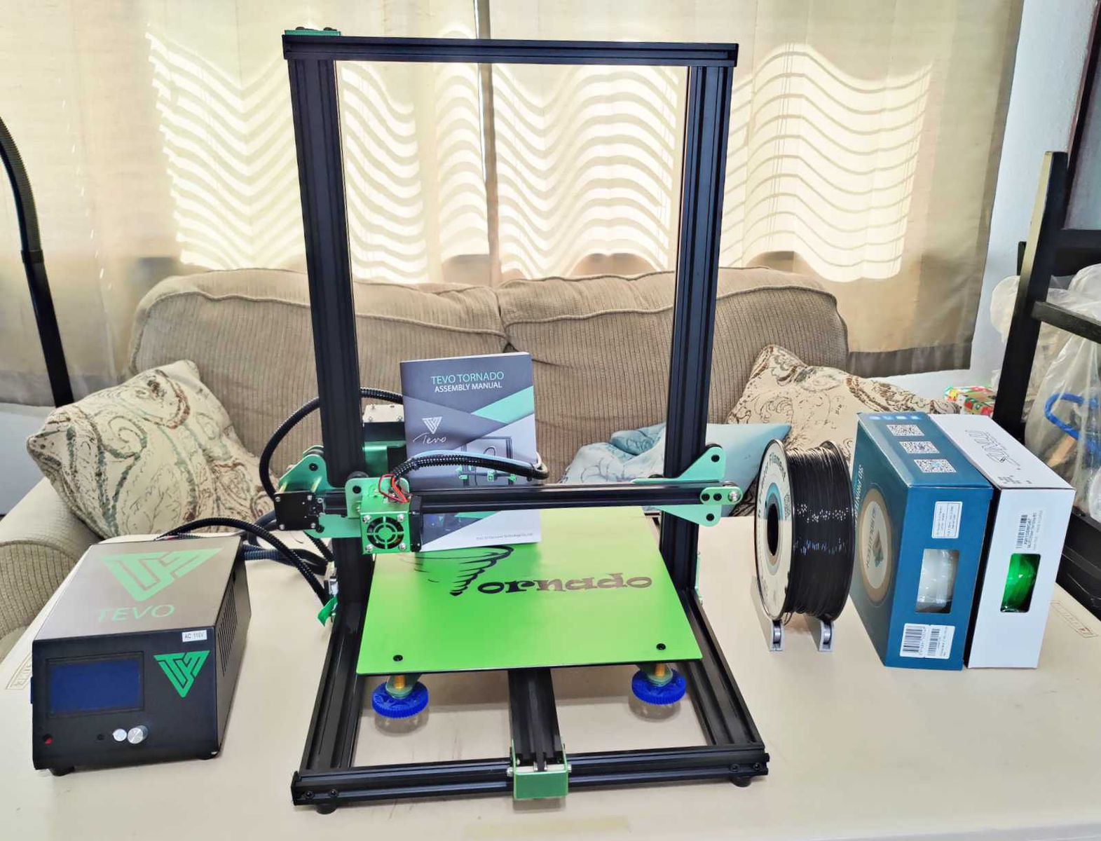3D printer - Tevo Tornado, Can do tall prints, build Volume: 300x300x400 mm