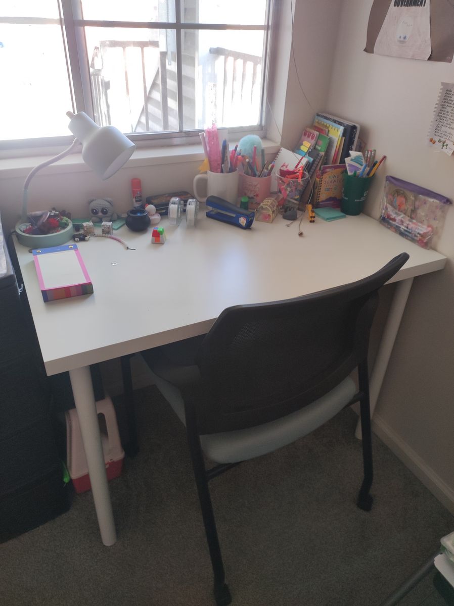 Desk with office chair