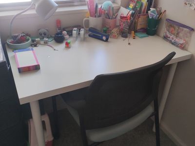 Desk with office chair