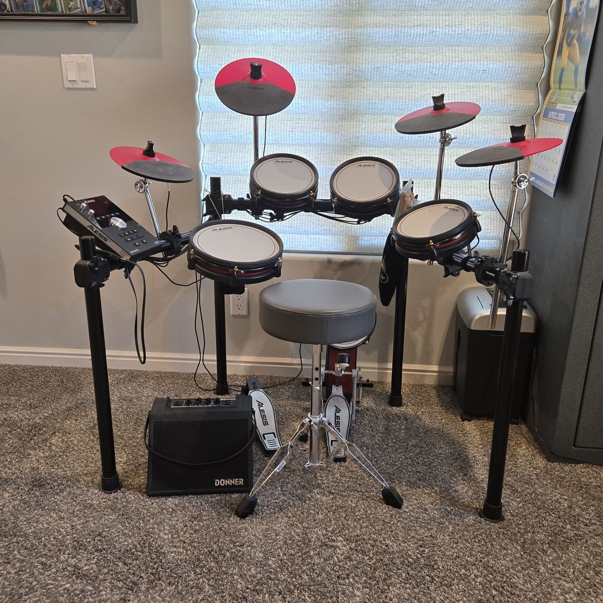 Alesis Command X Mesh Kit w Seat & Amp