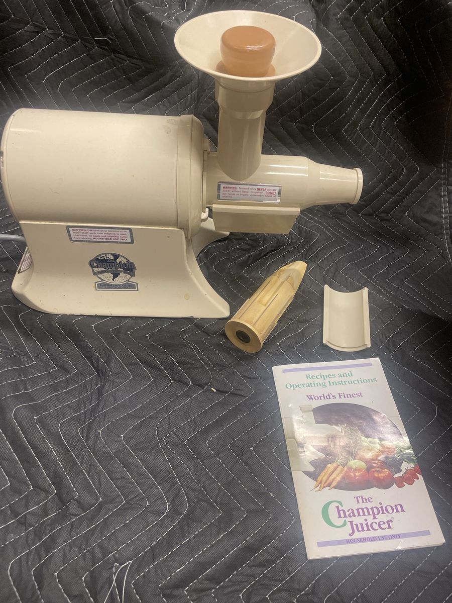 Champion Household Juicer - World's Finest Juicer with Recipes & Operating Instructions