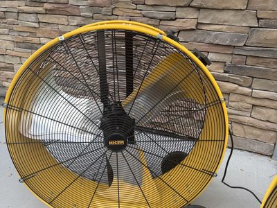 HiCFM 36" Industrial Drum Fan, 21100 CFM High Velocity Floor Fans 2 Speed 4/5 HP Heavy Duty