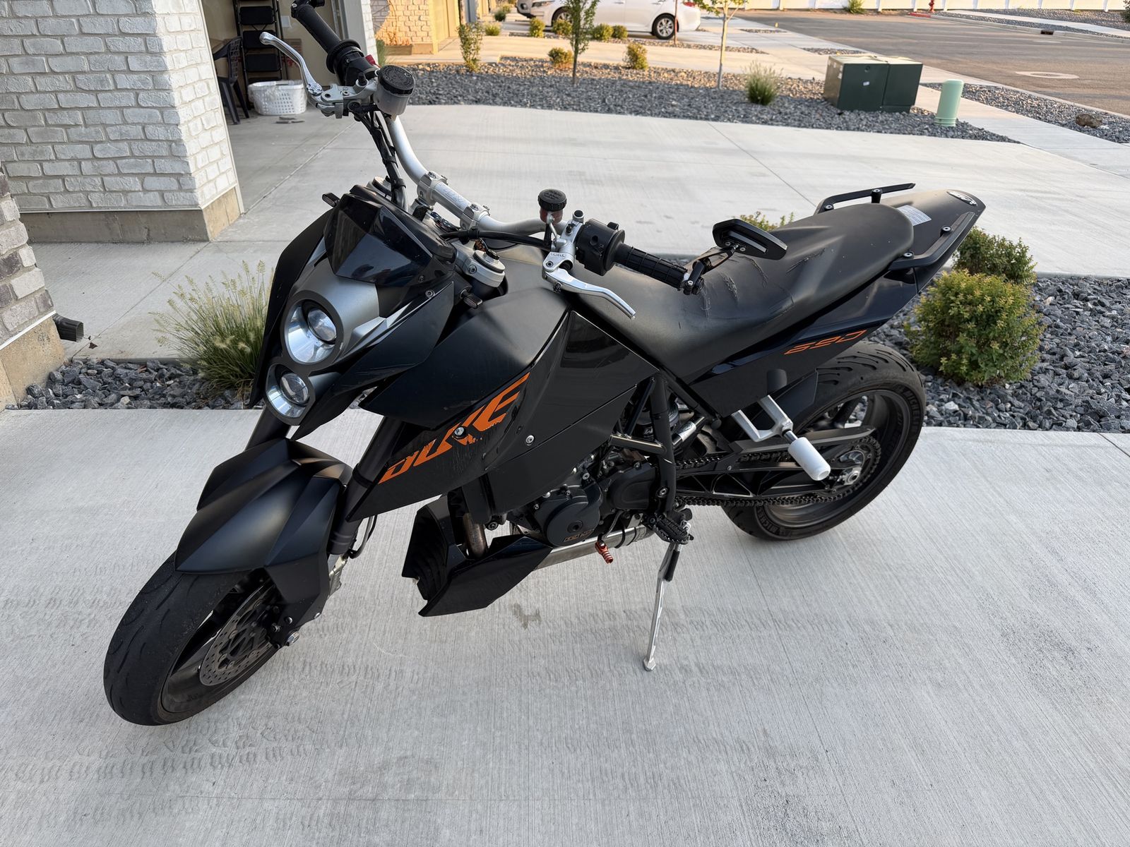 KTM 690 Duke Motorcycle - Black Street Bike