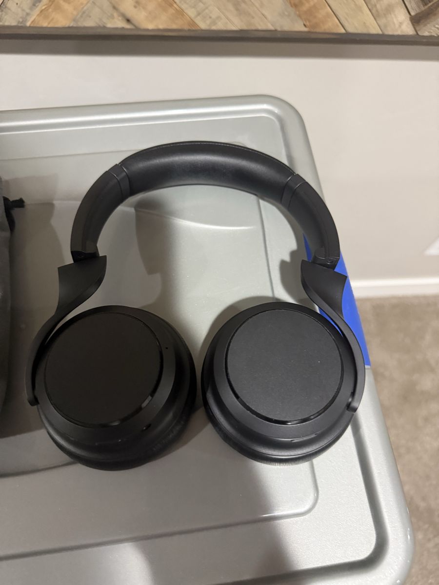 Black & Blue Over-Ear Headphones