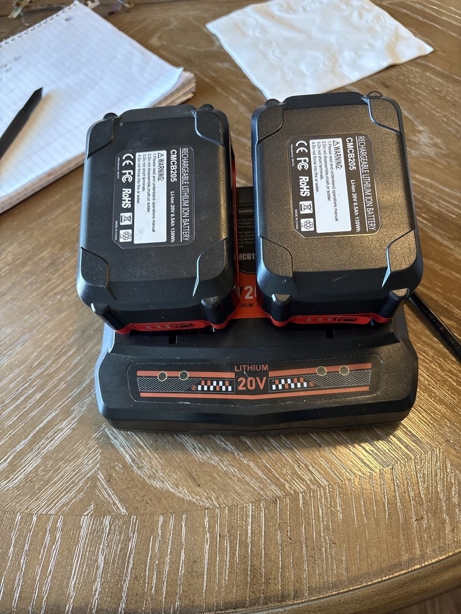 Double Battery With Charger