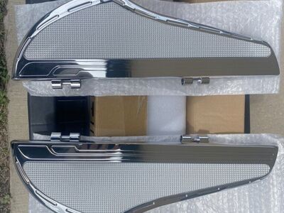 Harley Bike Foot Rest/ Basket Chrome