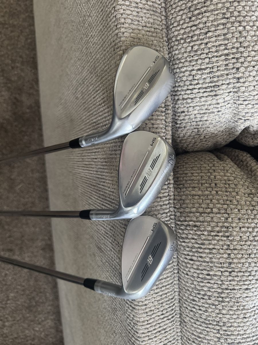 Titleist Vokey Design SM9 Wedge Set - 48, 52, 60 Degree, Tour Chrome, Used