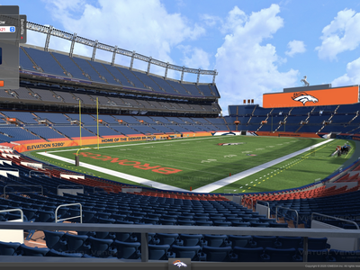 3 DENVER BRONCOS vs Packers , LVR , JAX BILLS * FIRST LEVEL 3TIX * Section 111