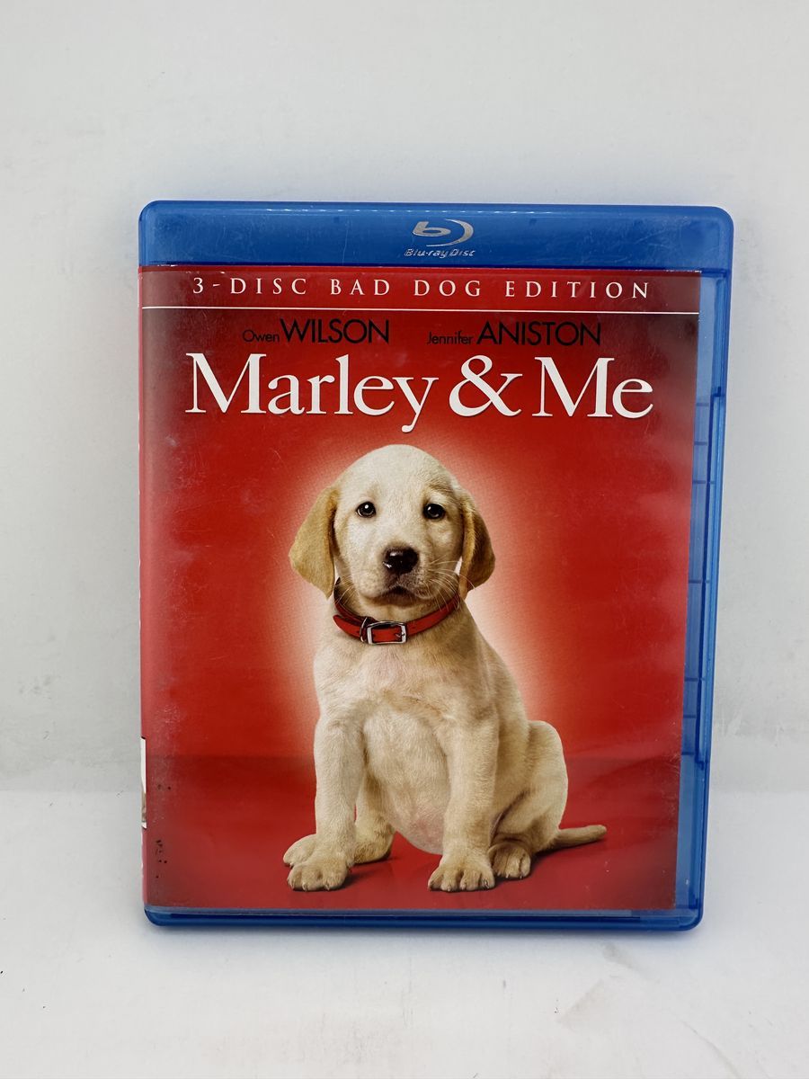 Marley & Me Blu-ray 3-Disc Bad Dog Edition Owen Wilson Jennifer Aniston