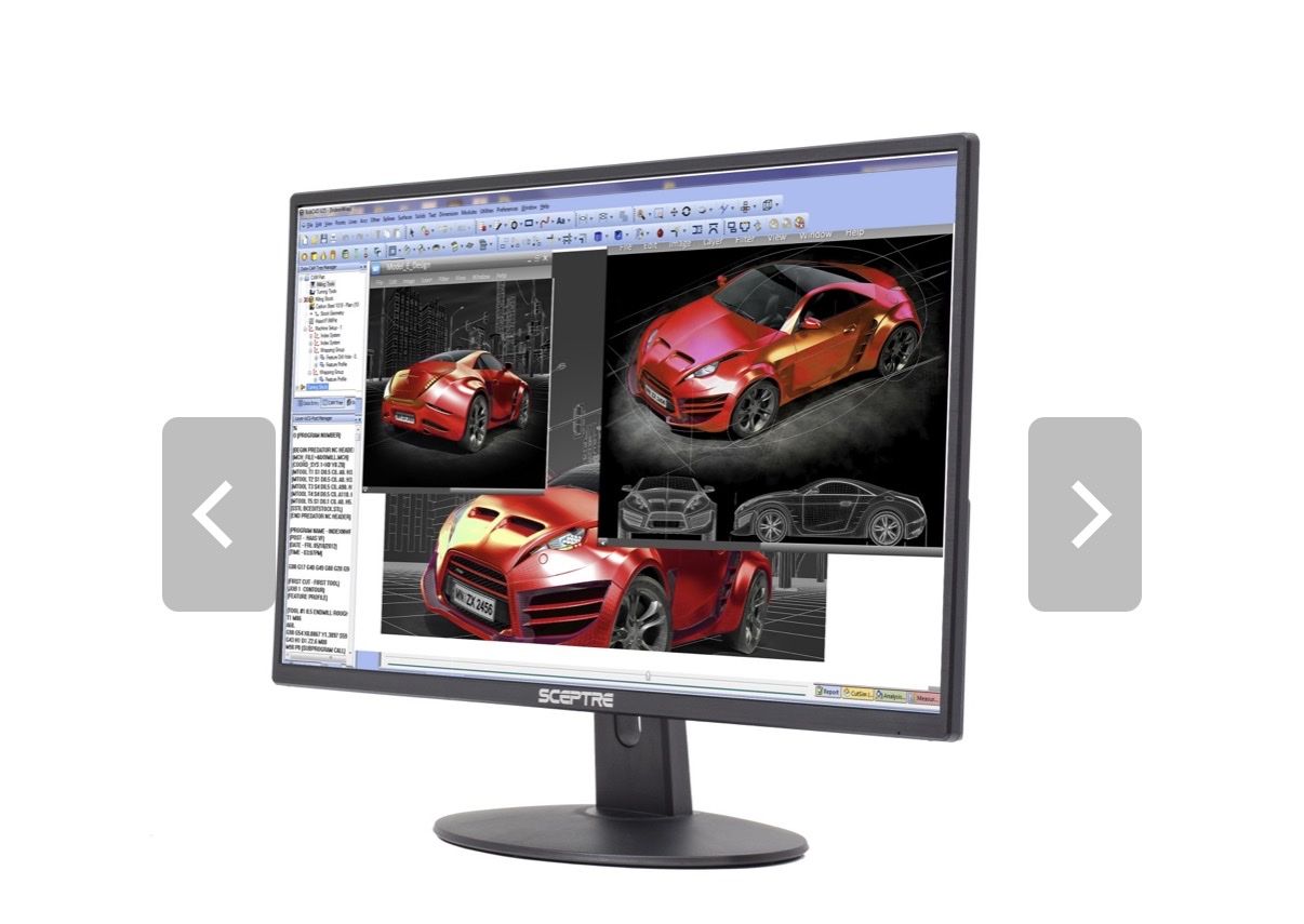 Sceptre E248W-19203R 24" 1080p FHD 75Hz Ultra Slim LED Monitor HDMI VGA