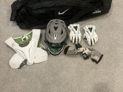 Laccrose pads helmet and gear