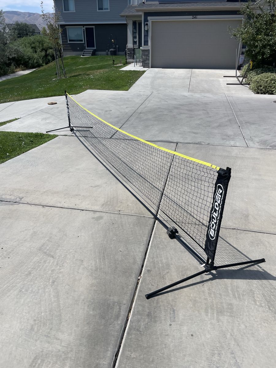 Boulder Portable Badminton Net System - Tennis, Pickleball, Kids Volleyball