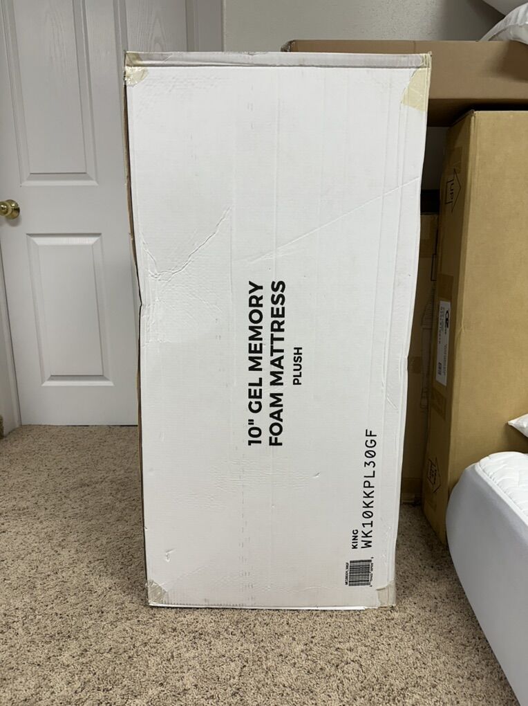 King Size, 10” Memory Foam Mattress