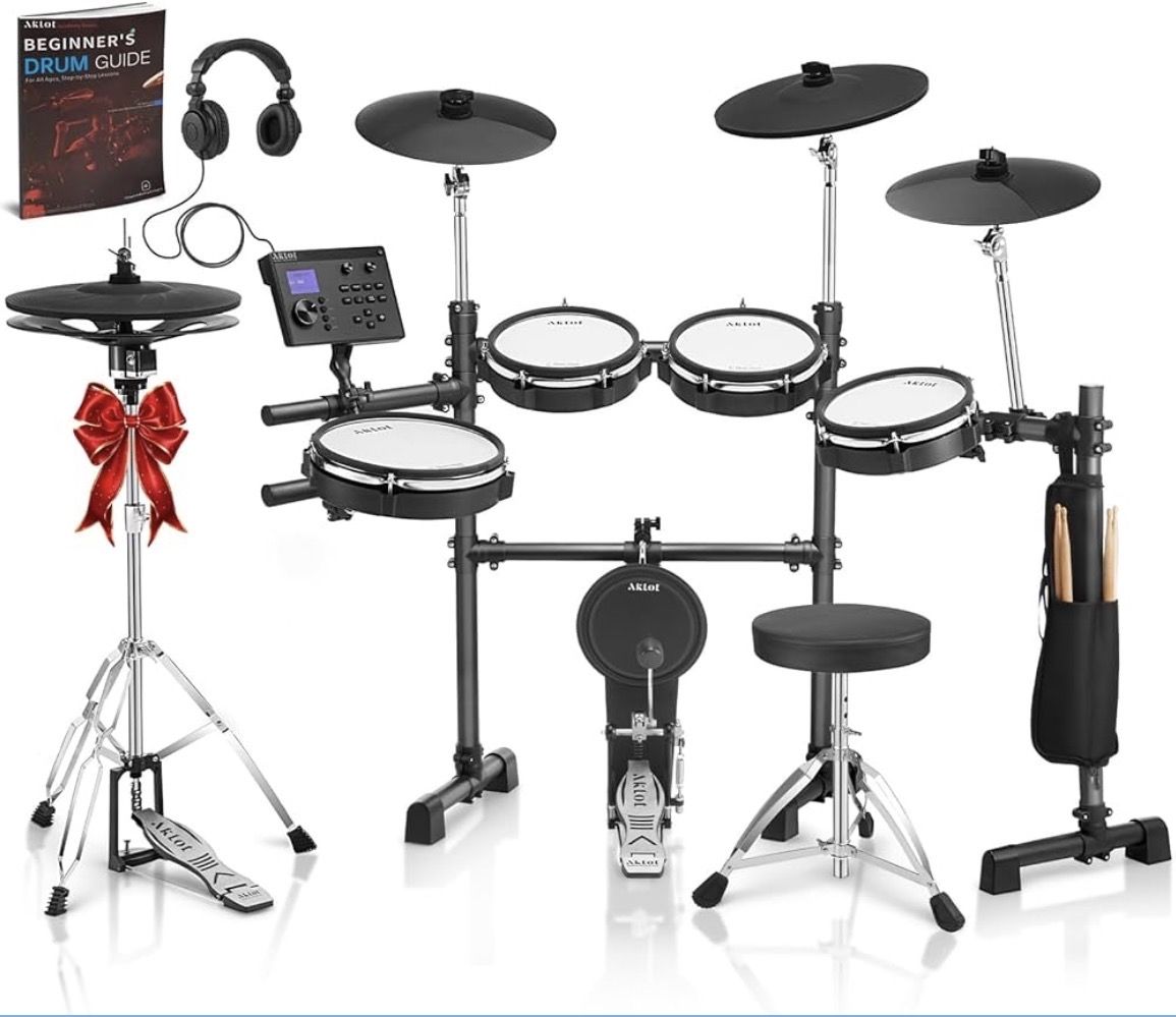 Brand New AKLOT Expanded-Size Electric Drum Set
