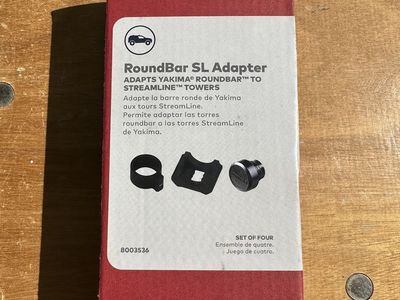 Yakima RoundBar SL Adapter Set of 4 part 8003536 Round Bar