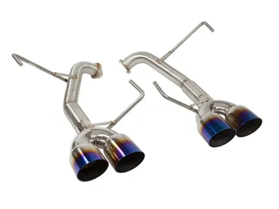 Nameless Performance Axle Back Muffler Delete Single Wall Neochrome Tips For 2019-2021 Subaru STI RSPD086