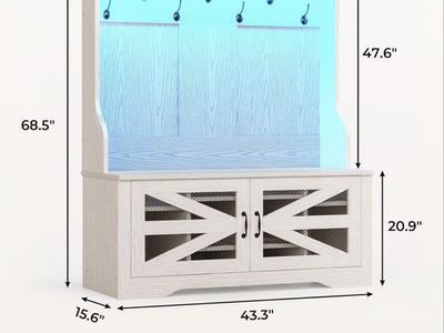Coat Rack With Shoe Storage Organizer