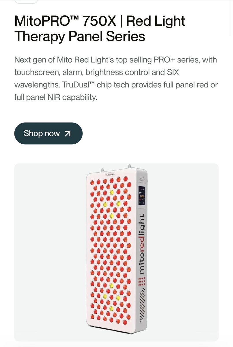 MitoPRO 750 red light