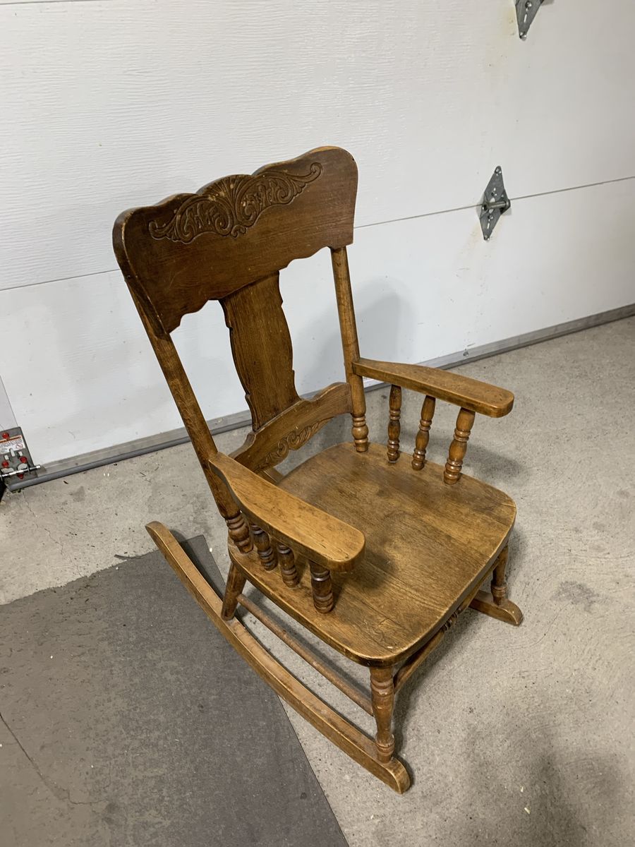 Kids antique rocking chair