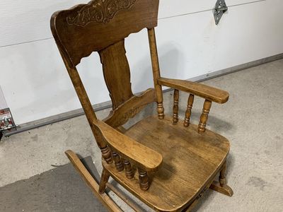 Kids antique rocking chair