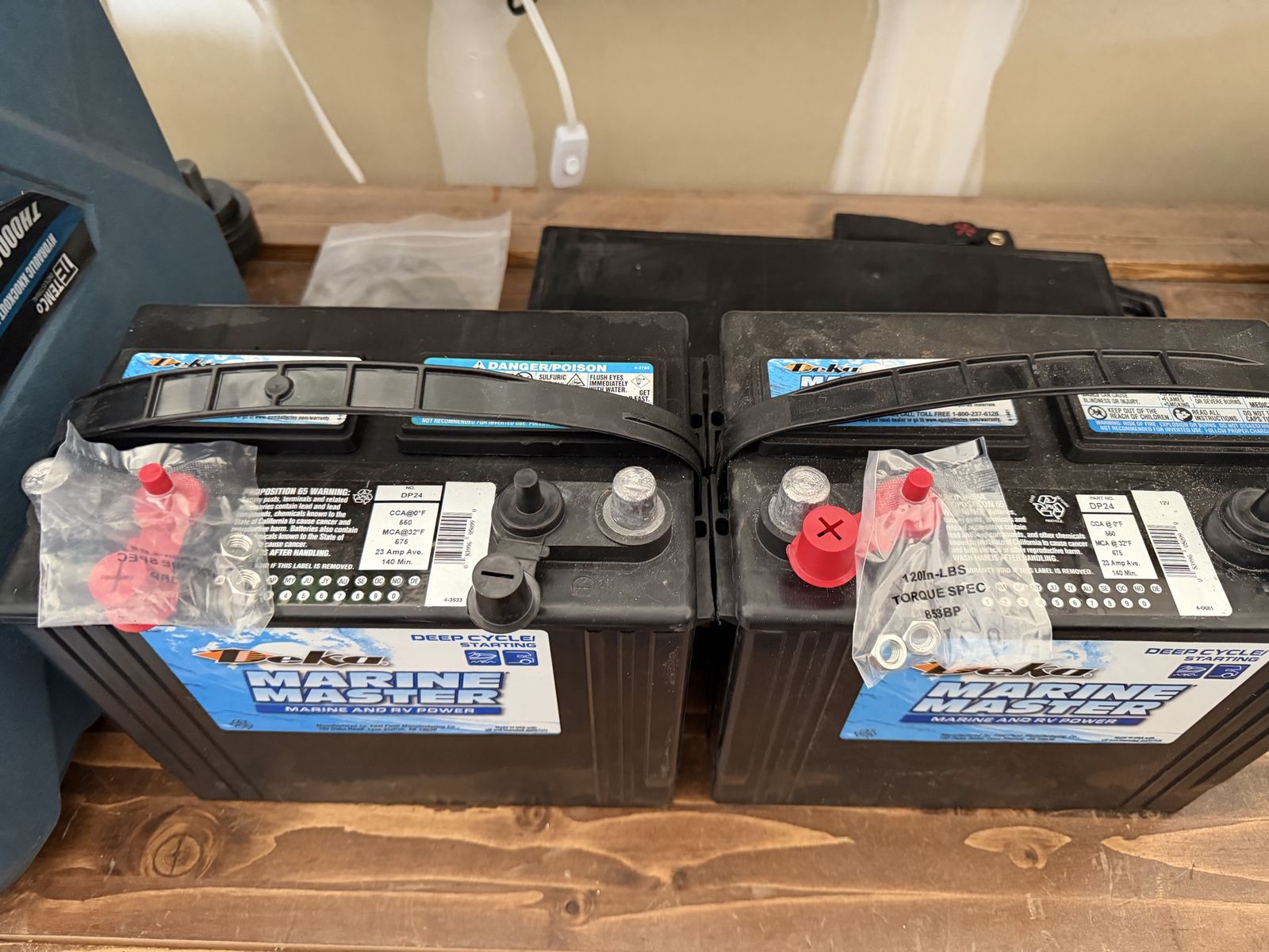Marine/RV deep cycle batteries