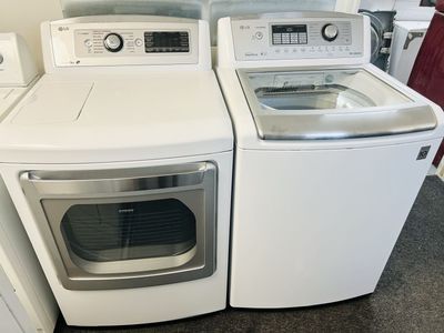 LG super capacity washer and dryer set
