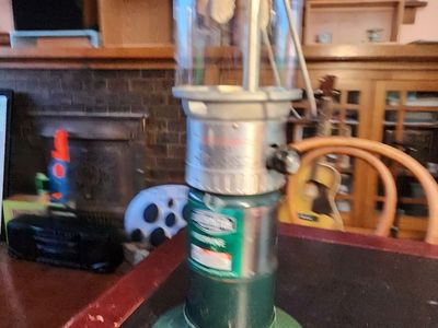 Coleman propane lantern. Double-mantle. Works great. (Propane not included.)