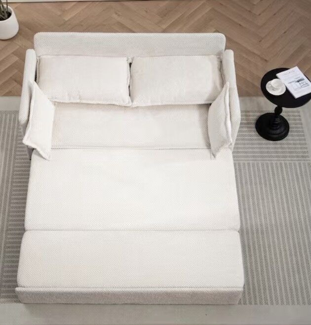 NEW - 59.5inch (Queen) convertible sleeper sofa couch