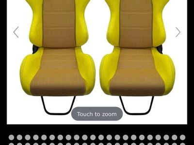 Pair Of Univeral Yellow Seats